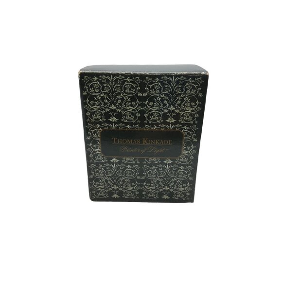 vintage thomas kinkade "evening at swanbrooke cottage" votive candle holder - Picture 2 of 4